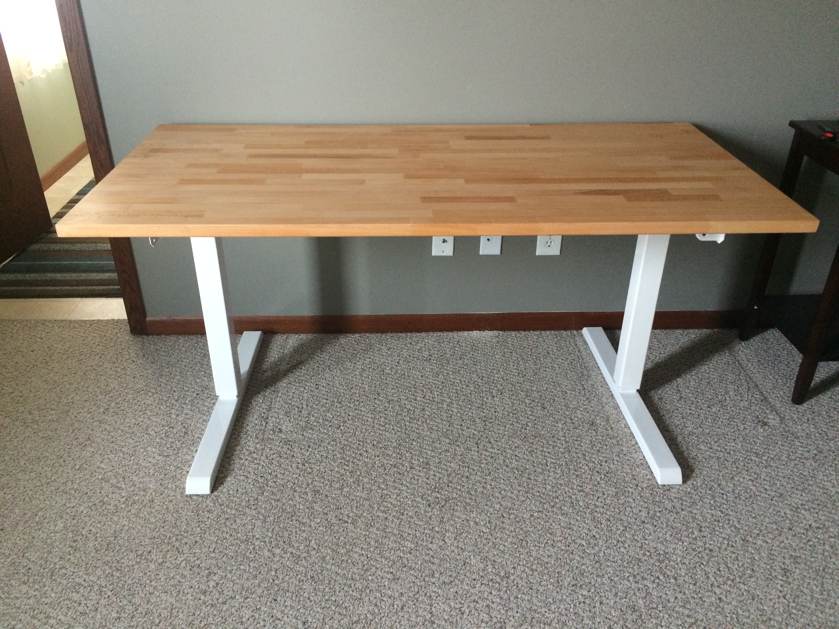 Standing Desk: MultiTable ModTable and Ikea Gerton