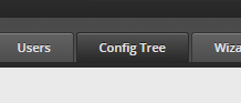 GUI config tree tab